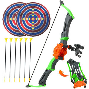 SMALL FISH Bow and Arrow Toy Archery Set for Kids Arrows and 2 Targets Ages 3-12